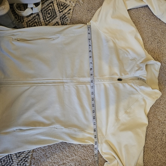 FREELY Jacket Women's White Stretch Zip Up Made in Egypt Sports Casual Size XL - Picture 6 of 7
